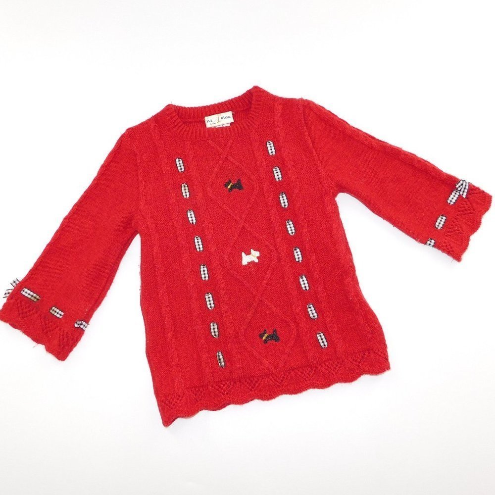 B T Kids Red Christmas Sweater